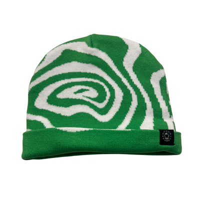 Galaxy Beanie - Green and White