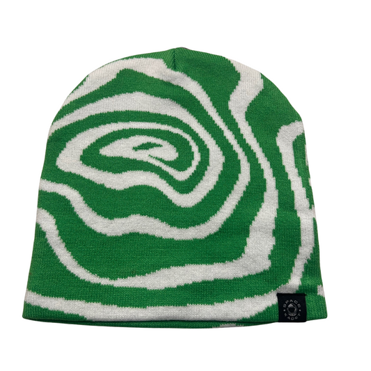 Galaxy Beanie - Green and White