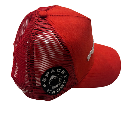 Space Kadet Snap Back Trucker - Asteroid Red